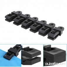6pcs Black High Strength Plastic Tent Clamp Clips Heavy Duty Locking Tarp Clips For Outdoor Camping, clamp tarp, snap hangers